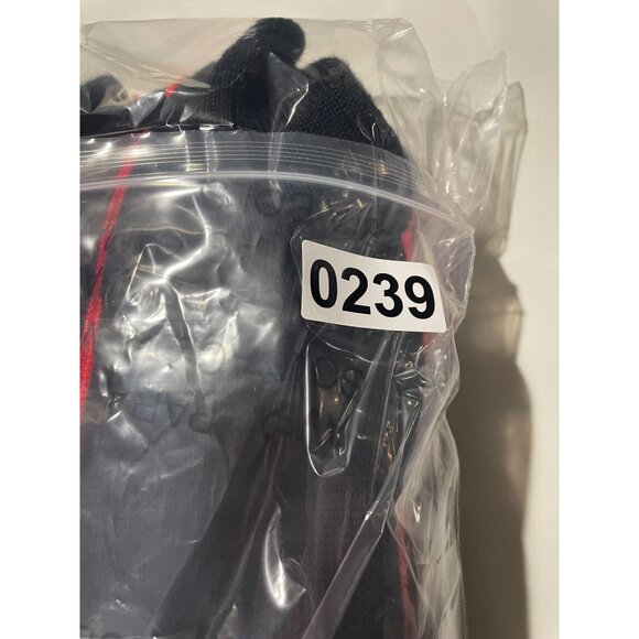 Vintage Meister Black & Red Wool/Acrylic Half-Zip Sweater With Pocket - Picture 10 of 10